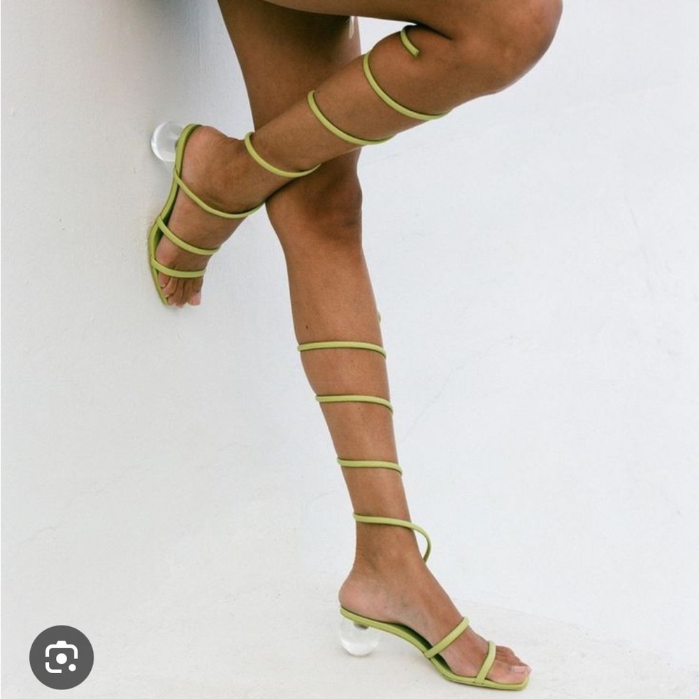 New Cupt Gaia Freya sandals in Moss size 37.5 - Picture 1 of 4